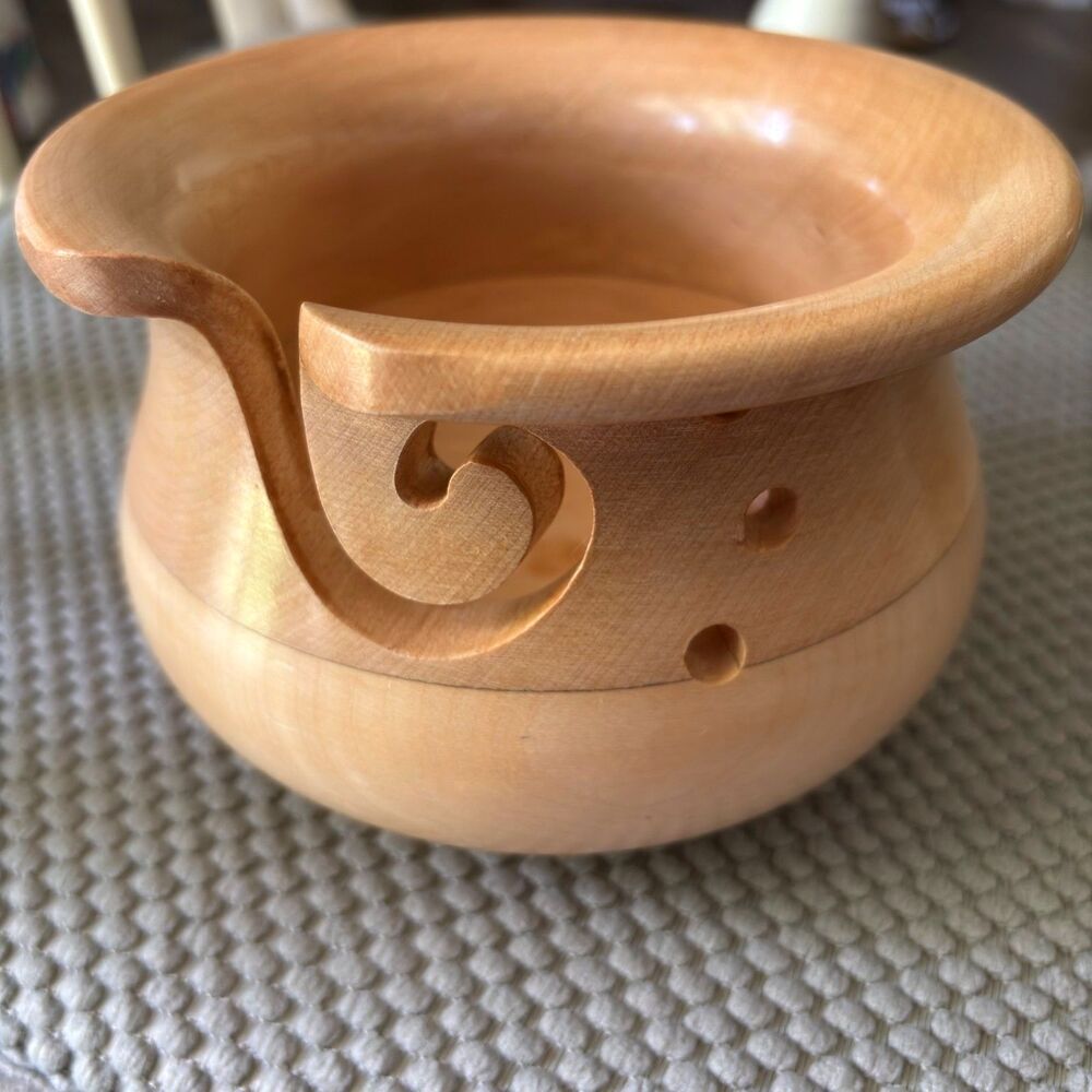 Handcrafted Wooden Yarn Bowl